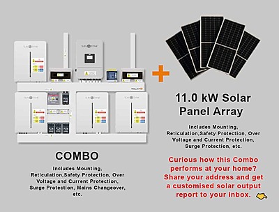 8.0 kW SUNSYNK Hybrid - SUNSYNK Combo, c/w 4 x 5.32 G kWh Lithium Batteries