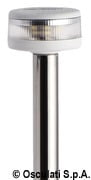 Light pole w/Evoled 360° led light white 100 cm
