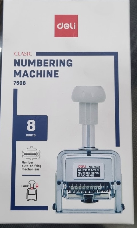 DELI 7508 EASY NUMBERING MACHINE 8 DIGIT