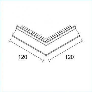 Coltar ext. picurator PROFILPAS, 87565 CPHA/10(25)/E ALUMINIUM SILVER ANODISED