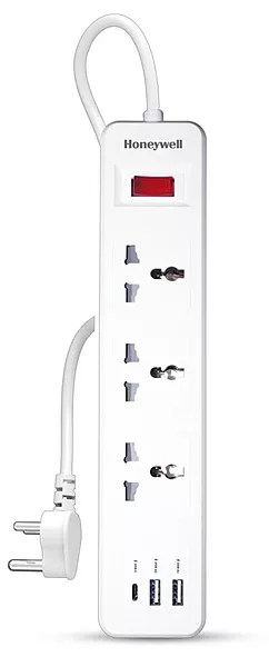 3 OUTLET EXTENSION BOARD WITH 1 TYPE C & 2 USB