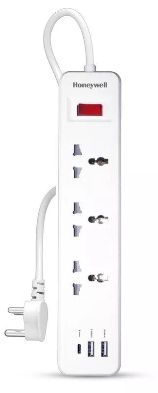 3 OUTLET EXTENSION BOARD WITH 1 TYPE C & 2 USB