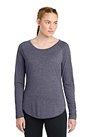 Sport-Tek® PosiCharge® Long Sleeve Tri-Blend Wicking Raglan Tee - ST400LS