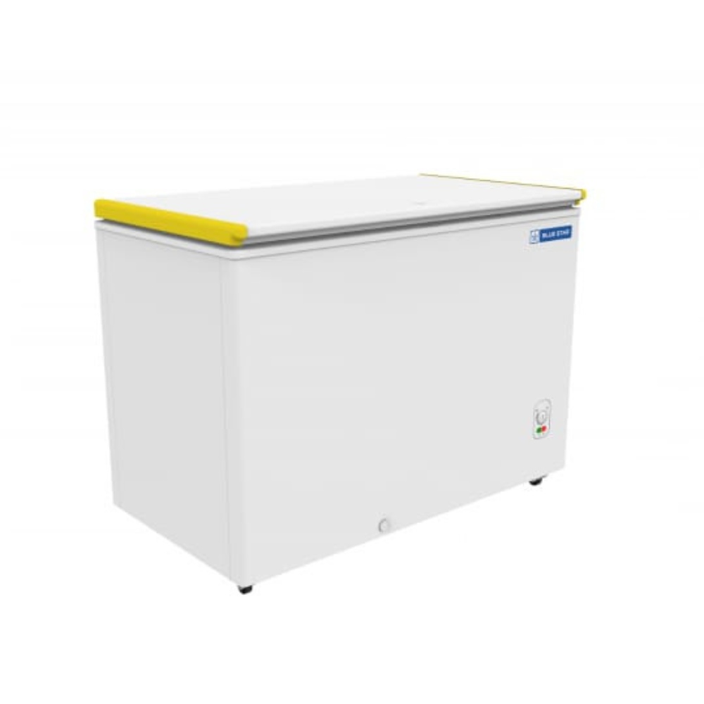 Side look of Blue star Bottle Cooler 300 litre deep freezer-CHBK300MP