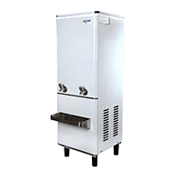 Close-up of the push-button taps on the Voltas water cooler. Close-up of the push-button taps on the Voltas water cooler.