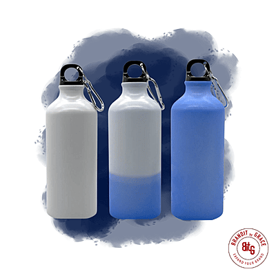 Custom Print Blue Aluminium Magic Water Bottle