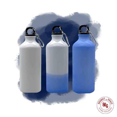 Custom Print Blue Aluminium Magic Water Bottle