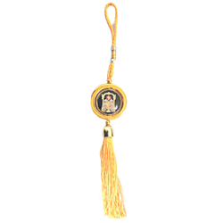 Lord Balaji/Venkateshwara Round Image with Special Yellow Thread