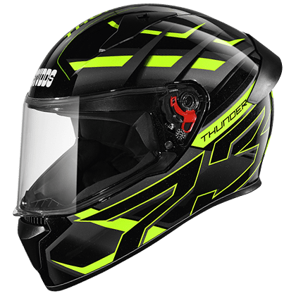 STUDDS THUNDER D6 BLACK N5 YELLOW M/V (L)