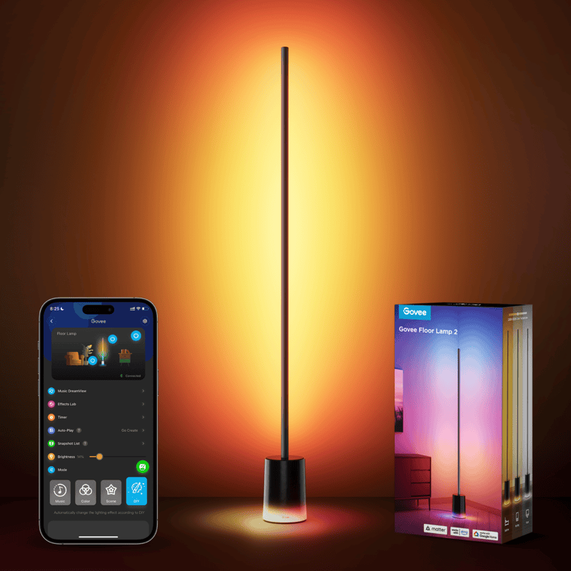 Govee RGBICWW Floor Lamp 2 - (1.5m Tall) Smart, Matter Compatible