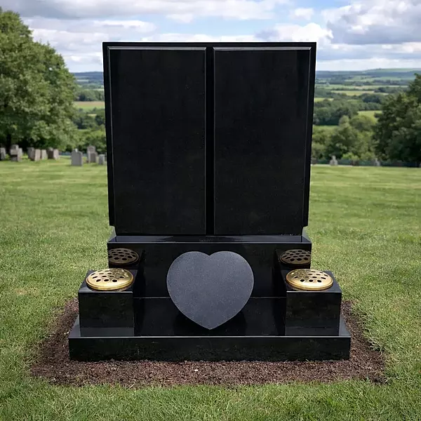 20" X 8'' X 26" - DIE BOOK TOP WITH PAGES - JET BLACK