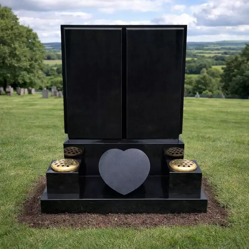 20" X 8'' X 26" - DIE BOOK TOP WITH PAGES - JET BLACK