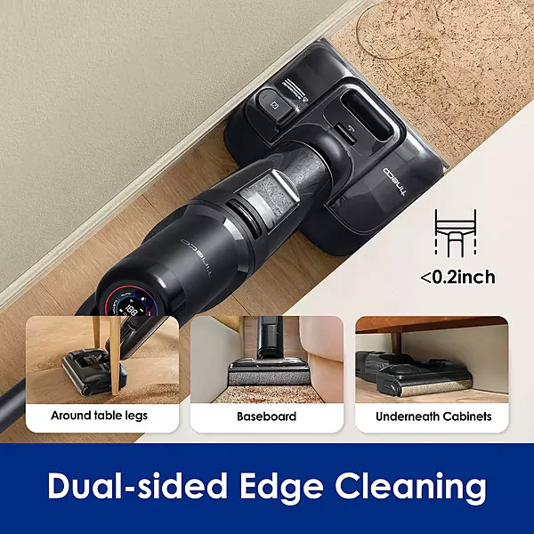 Tineco FLOOR One S7 Stretch - 50min, Smart 180° Lay Flat Wet Dry Cordless Vacuum Floor Washer & Mop Stick