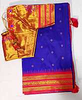 G184: Ready To Ship Beautiful Paithani Saree With Stitched Blouse