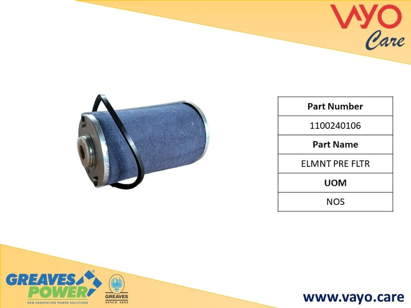 ELMNT PRE FLTR - 1100240106 - GREAVES