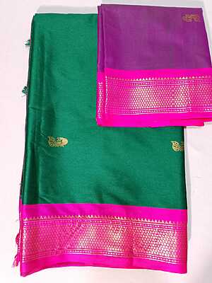 J472: Ready To Ship Beautiful Paithani Saree With Unstitched Blouse