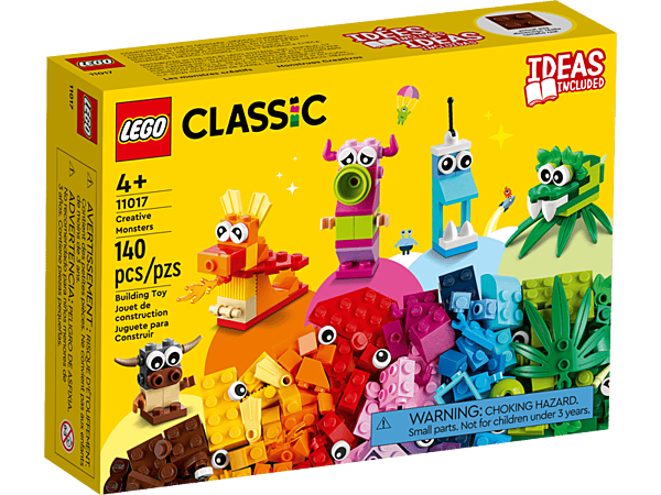 LEGO Classic Creative Monsters 11017 Building Toy Set (140 Pcs)