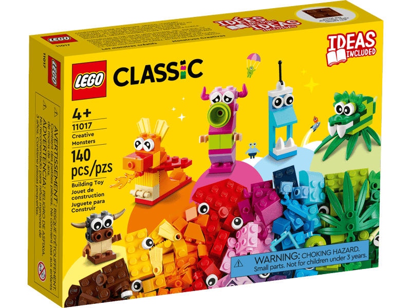 LEGO Classic Creative Monsters 11017 Building Toy Set (140 Pcs)