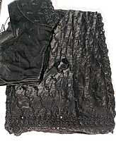 J468: Ready To Ship Beautiful Sequence Work Saree With Stitched Blouse