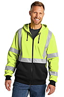 CSF300 CHAMARRA POLAR DE ALTA VISIBLIDAD CON CAPUCHA CORNERSTONE ANSI 107 CLASS 3 HEAVY-DUTY