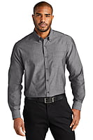 W382  CAMISA CHAMBRAY CABALLERO ML PORT AUTHORITY