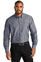 W382  CAMISA CHAMBRAY CABALLERO ML PORT AUTHORITY