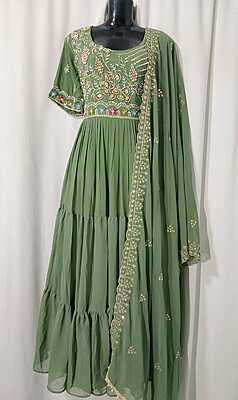 K0154: Ready To Ship Beautiful Long 2PC Dress