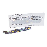 McKesson Kids Plastic Adhesive Strip Bandage 3/4" x 3" Assorted Prints Sterile (BX/100EA)