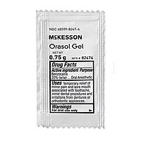 McKesson® Oral Pain Relief Benzocaine Gel 20% Strength 0.75 g