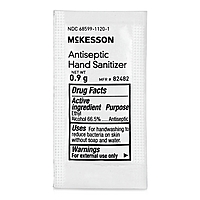 McKesson Hand Sanitizer with Aloe Packets 0.9 g, 66.5% Ethyl Alcohol (144/Box)