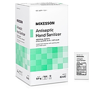 McKesson Hand Sanitizer with Aloe Packets 0.9 g, 66.5% Ethyl Alcohol (144/Box)