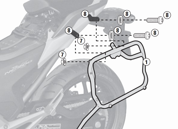 KAPPA HONDA PANNIER KIT 1192KITK - NC750 X (21)