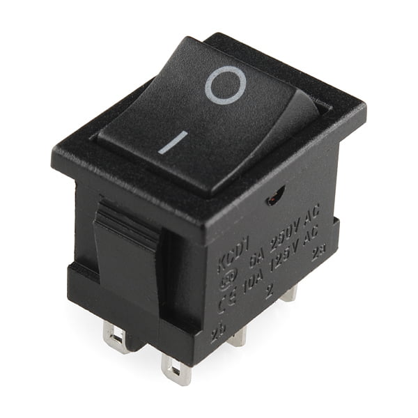 Switch Button 250VAC, 15A (Black) Switch Button 250VAC, 15A (Black)