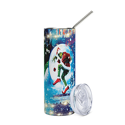 The Grinch Who Stole Christmas Skinny Tumbler – Classic Holiday Movie Drinkware