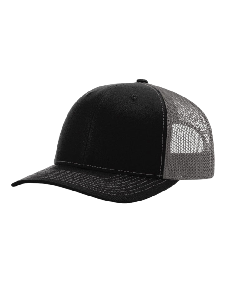 Richardson 112 Trucker Hat Black/Charcoal Richardson 112 Trucker Hat Black/Charcoal