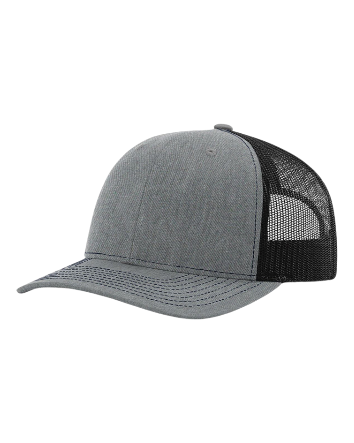 Richardson 112 Trucker Hat Heather Grey/Black Richardson 112 Trucker Hat Heather Grey/Black