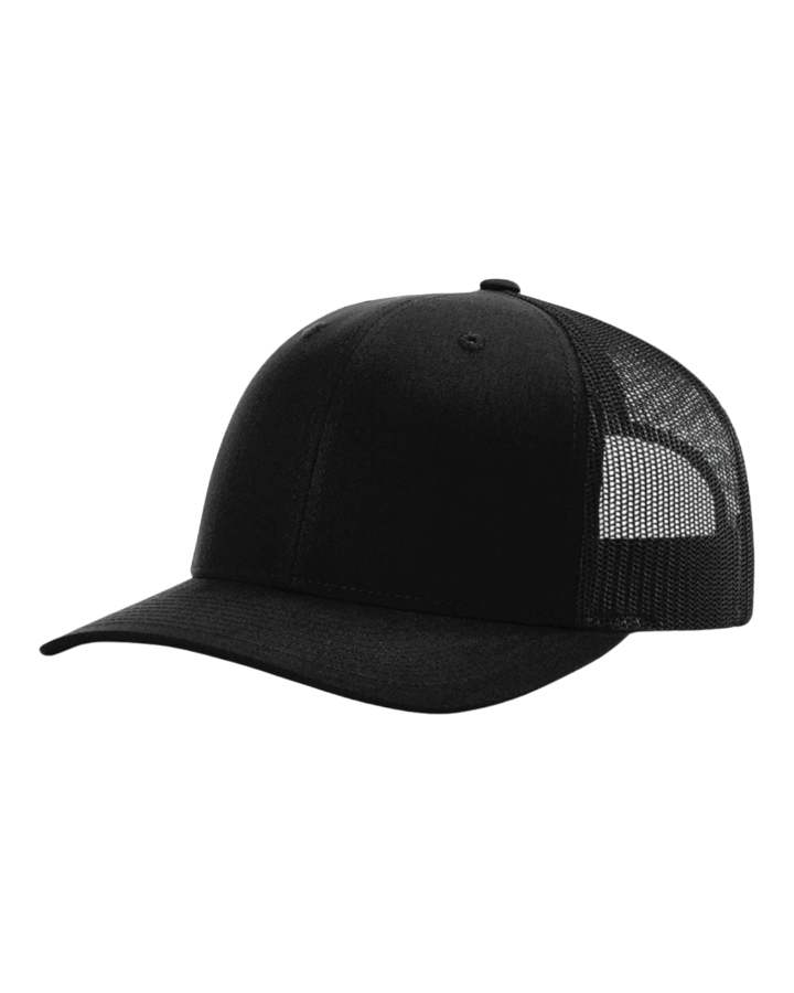 Richardson 112 Trucker Hat Black Richardson 112 Trucker Hat Black