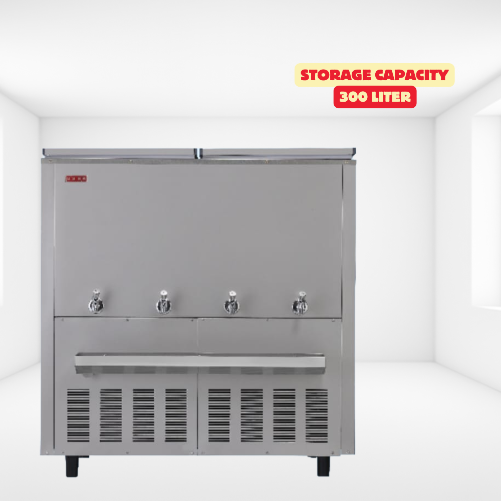 Usha Stainless Steel Water Cooler SS150300NC with 300L Large Storage Capacity.