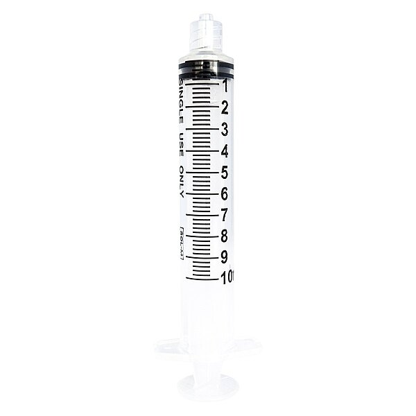 SOL-M 10 mL Luer Lock Syringe, No Needle – General Purpose Medical Syringe 