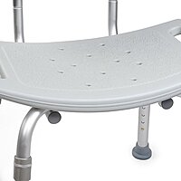 McKesson Bath Bench, Aluminum Frame, Removable Backrest, 19-1/4 Inch Seat Width, 300 lb Capacity, (EA/1) McKesson Bath Bench, Aluminum Frame, Removable Backrest, 19-1/4 Inch Seat Width, 300 lb Capacity, (EA/1)