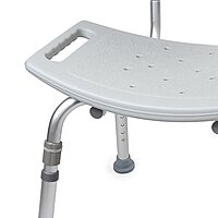 McKesson Bath Bench, Aluminum Frame, Removable Backrest, 19-1/4 Inch Seat Width, 300 lb Capacity, (EA/1) McKesson Bath Bench, Aluminum Frame, Removable Backrest, 19-1/4 Inch Seat Width, 300 lb Capacity, (EA/1)