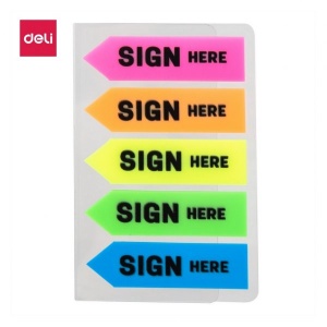 DELI A11302 SIGN HERE INDEX TABS 43x12mm