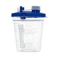 McKesson Suction Canister – 800 mL Capacity, Pour Lid