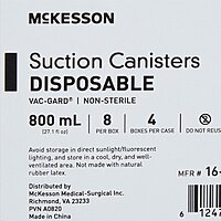 McKesson Suction Canister – 800 mL Capacity, Pour Lid