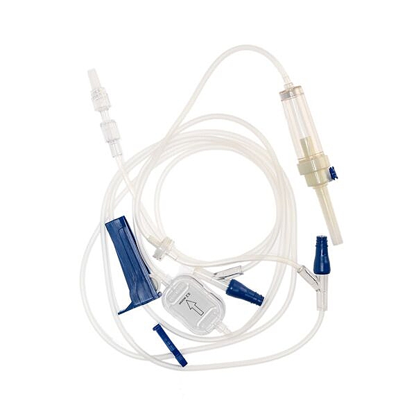 TrueCare™ IV Pump Set 2 Ports 10 Drops / mL 0.22 Micron Filter 105 Inch Tubing (BX/50EA)
