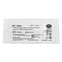 McKesson IV Extension Set Needle-Free Port Small Bore 7 Inch Tubing Sterile McKesson IV Extension Set Needle-Free Port Small Bore 7 Inch Tubing Sterile