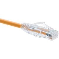 Oncore Clearfit CAT6 Patch Cable, Orange, Snagless, 6FT