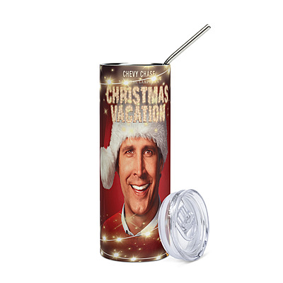 Christmas Vacation Movie Skinny Tumbler – Classic Holiday Film Drinkware