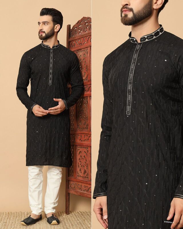 C025: Beautiful Mens Kurta Pajama With Jacket