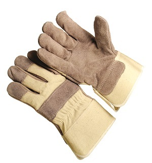 Regular grade, canvas back, 2.5" washable duck cuff, lined palm, knuckle strap